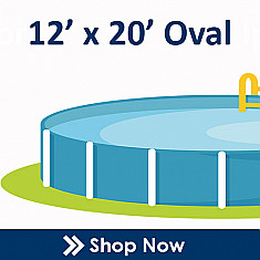12' X 20' Oval Beaded Pool Liners