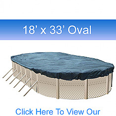 18' X 33' Oval Winter Pool Covers