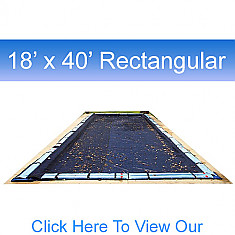 18' X 40' Rectangular Winter Pool Covers