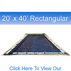 20' X 40' Rectangular Winter Pool Covers