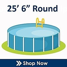 25' 6" Round Esther Williams Bead Pool Liners