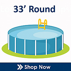 33' Round Overlap Pool Liners