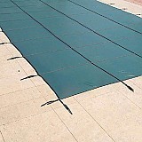 16' x 32' Rectangular Aqualock Mesh Safety Cover With Side Step