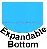 12' x 24' Oval True Blue Expandable Bottom Overlap Pool Liners