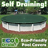 16' X 24' Oval Arctic Pro ECOdrain 15 Year Winter Pool Cover