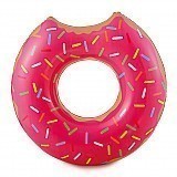 Strawberry Doughnut - Inflatable Pool Tube