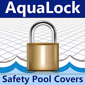 16' X 32' Aqualock Deluxe Solid With Drain Rectangular Safety Pool Cover