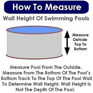 15' X 30' Oval Pool Measure Wall Height Beaded Liner
