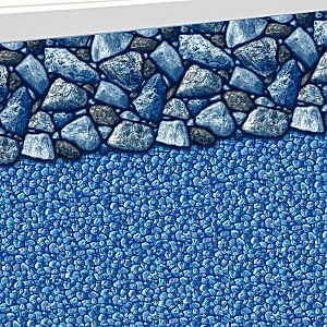 12' X 24' Oval Boulder Beach Beaded Swimming Pool Liner