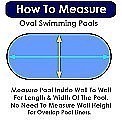 8' X 12' Oval Waterfall Overlap Swimming Pool Liner