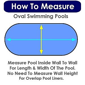 15' X 30' Oval Bluestone Overlap Swimming Pool Liner