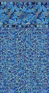 12' X 20' Rectangle Blue Reef Replacement Liner For Kayak™ Pools (With Deep End)