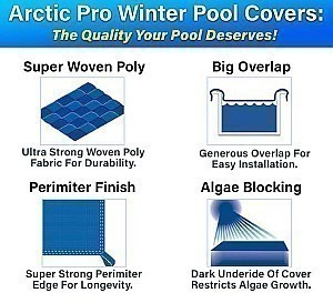 14' X 28' Rectangular 10 Year Arctic Pro Winter Pool Cover