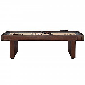 Austin 9-ft Shuffleboard Table - Mahogany Finish