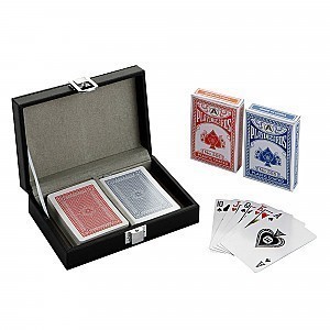 Monte Carlo Dual Deck Standard Playing Cards w Case