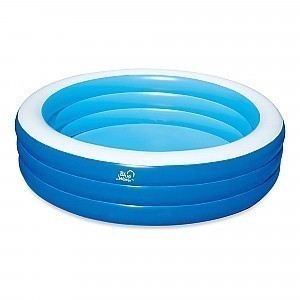 7.5ft x 22in Deep Inflatable Round Family Pool w/Cover