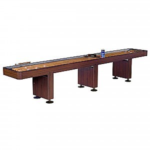 Challenger Shuffleboard Table - Walnut Finish