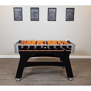 Trailblazer 56-in Foosball Table - Black Silver and Orange