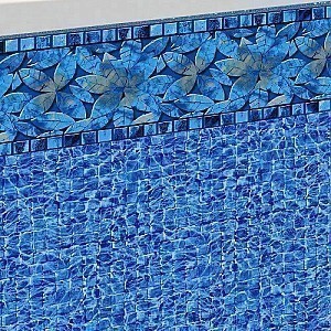 21' Round Blue Reef Esther Williams Bead Swimming Pool Liner