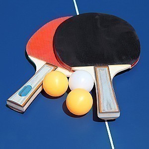 Back Stop 18mm Table Tennis Table with Two Carriage Transport System
