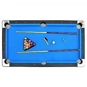 Fairmont 6-ft Portable Pool Table - Black with Blue Felt