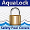 18' X 36' + Center Step Aqualock Deluxe Solid With Drain Rectangular Safety Pool Cover