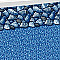 8' X 12' Oval Boulder Beach Beaded Swimming Pool Liner