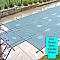 16' X 36' + Center Step Aqualock Elite Micro Mesh Rectangular Safety Pool Cover