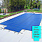16' X 32' + Center Step Aqualock Deluxe Mesh Rectangular Safety Pool Cover