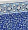 16' X 32' Oval Neptune Esther Williams Bead Swimming Pool Liner