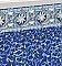 15' X 30' Oval Neptune Esther Williams Bead Swimming Pool Liner