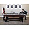 Trailblazer 7-ft Air Hockey Table with LED Scoring - Black Silver and Orange