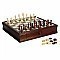 Prodigy 19-in Wooden Checkerboard Chess and Checkers Set