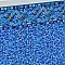 24' Round Blue Reef Esther Williams Bead Swimming Pool Liner
